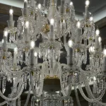 لوستر مدل باکارا 36 شاخه گرید A سفید لوکس-چهار