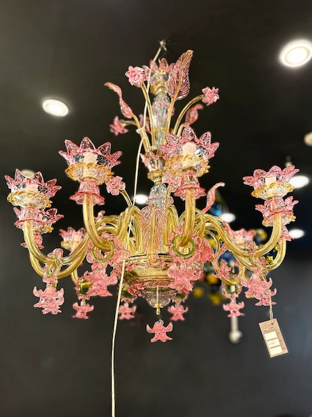 لوسترمورانو سایز ۱۰شاخه لوستر مدل مورانو سایز 10شاخه