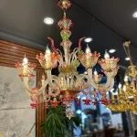 لوستر مدل مورانو روزا 10 شاخه