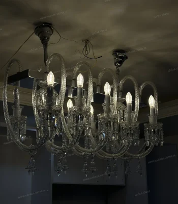 لوستر مدل lion لاینر 10 شاخه سفید-یک