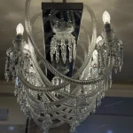 لوستر مدل lion لاینر 10 شاخه سفید-سه