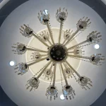 لوستر مدل باکارا 18 شاخه عسلی مشکی-سه