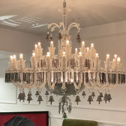 لوستر مدل باکارا 36 شاخه سفید-یک