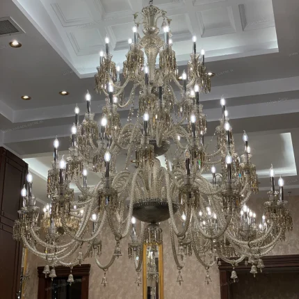 لوستر مدل باکارا اکونومی 65 شاخه شامپاینی-یک