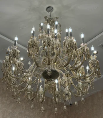 لوستر مدل باکارا اکونومی 65 شاخه شامپاینی-دو