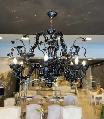 لوستر مدل مورانو رزونیکا سایز 3 بازو 8 شاخه