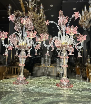 شمعدان مدل مورانو به صورت جفت