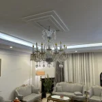 لوستر مدل باکارا 18 شاخه سفید عسلی-چهار