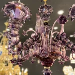 لوستر مدل مورانو 6 شاخه بنفش-دو