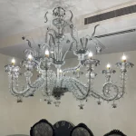 لوستر مدل مورانو اوال 16 شاخه-یک