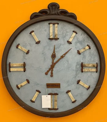 ساعت دیواری چوبی دست ساز و دکوراتیو 90cm