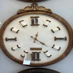 ساعت دیواری چوبی دست ساز و دکوراتیو 60cm