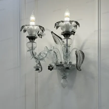 لوستر دیوارکوب مدل مورانو رزونیکا سایز 2 شاخه