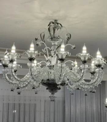 لوستر مدل مورانو رزونیکا سایز 12 شاخه