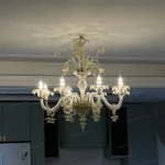 لوستر مدل مورانو رزا سایز 8 شاخه