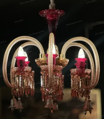 لوستر باکارا مدل لاین سایز 6 شاخه