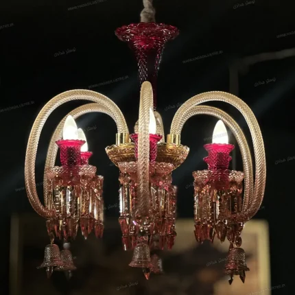 لوستر باکارا مدل لاین سایز 6 شاخه