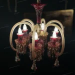 لوستر باکارا مدل لاین سایز 6 شاخه