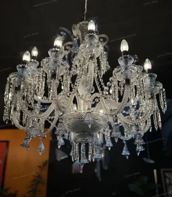 لوستر باکارا سایز 15 شاخه