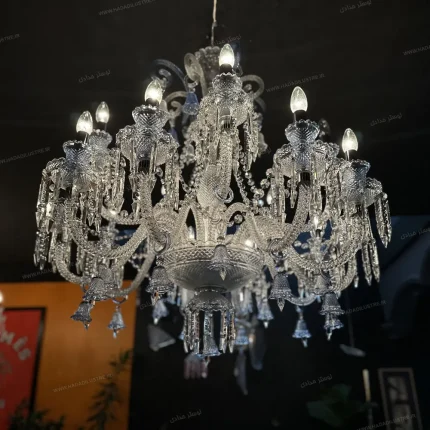 لوستر باکارا سایز 15 شاخه