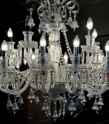 لوستر باکارا سایز 15 شاخه