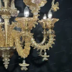 لوستر مدل مورانو عسلی سایز 9 شاخه