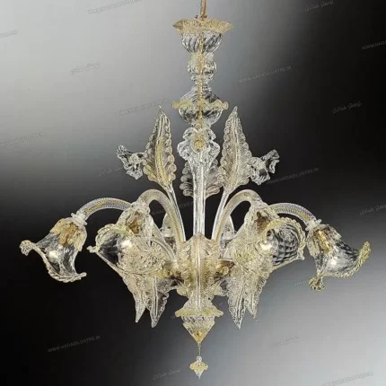 لوستر مدل مورانو واژگون سایز 6 شاخه