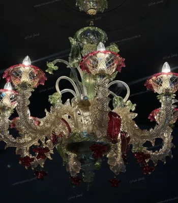 لوستر مدل مورانو سایز 8 شاخه