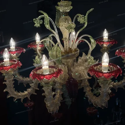 لوستر مدل مورانو سایز 8 شاخه