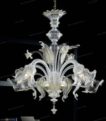 لوستر مورانو مدل واژگون سایز 6 شاخه