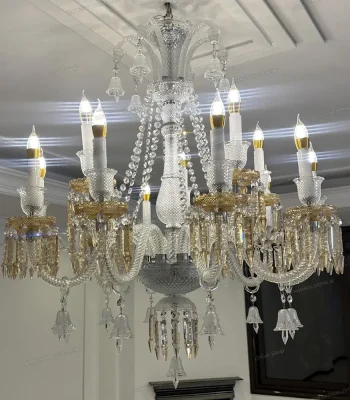 لوستر باکارا سایز 12 شاخه