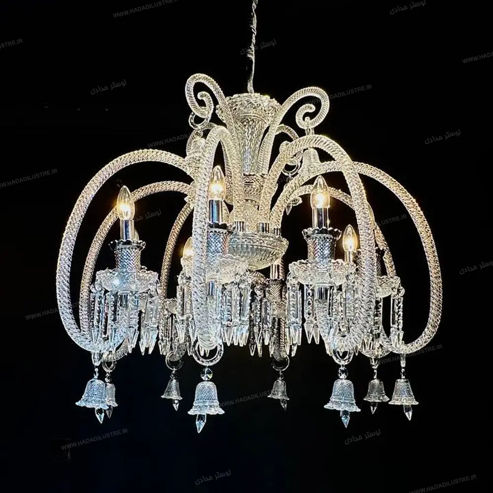 lion-model-chandelier-size-8-branches1 لوستر مدل لاین سایز 8 شاخه