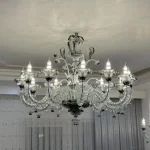 لوستر مدل مورانو رنگ تلفیقی سایز 12 شاخه