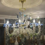 لوستر مدل مورانو سایز 8 شاخه دیزاین ایتالیایی