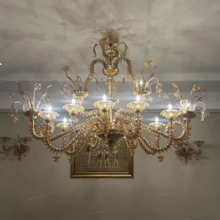 لوستر مدل اوال مورانو سایز 12 شاخه