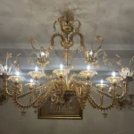 لوستر مدل اوال مورانو سایز 12 شاخه