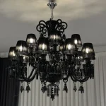 لوستر مدل باکارا سایز 15 شاخه به همراه شید