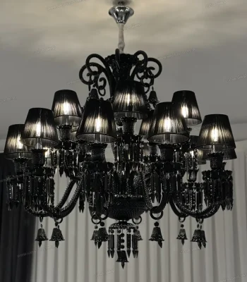 لوستر مدل باکارا سایز 15 شاخه به همراه شید