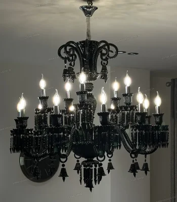 لوستر مدل باکارا سایز 15 شاخه بدون شید