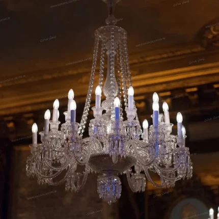 لوستر مدل باکارا سایز 32 شاخه کپی برابر اورجینال