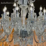 لوستر مدل باکارا رنگ سفید سایز 24 شاخه