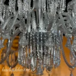 لوستر مدل باکارا رنگ سفید سایز 24 شاخه