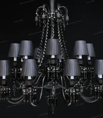 لوستر مدل باکارا سایز 18 شاخه به همراه شید