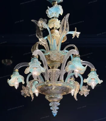 لوستر مدل مورانو واژگون دست ساز سایز 6 شاخه