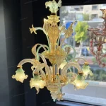 لوستر مدل مورانو واژگون دست ساز سایز 6 شاخه