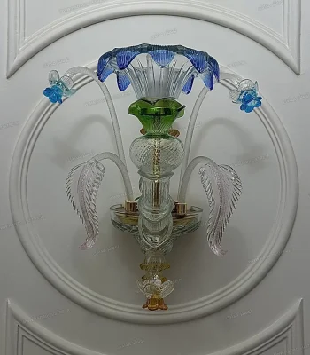 دیوارکوب مدل مورانو سایز تک شاخه