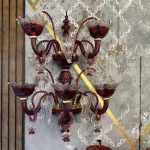 دیوارکوب مدل مورانو سایز 5 شاخه