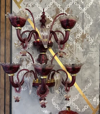 دیوارکوب مدل مورانو سایز 5 شاخه