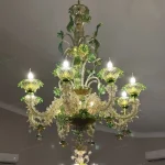 لوستر مدل مورانو رزونیکا لوتوس سایز 8 شاخه