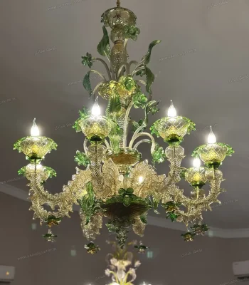 لوستر مدل مورانو رزونیکا لوتوس سایز 8 شاخه